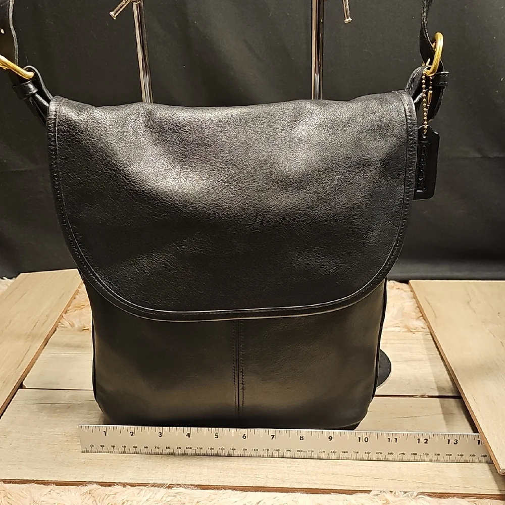 Coach Black Leather Men's Bag